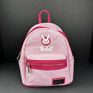 Loungefly‎ Overwatch D.Va DVA Pink Mini Backpack Bag Cosplay OW OW2 BoxLunch